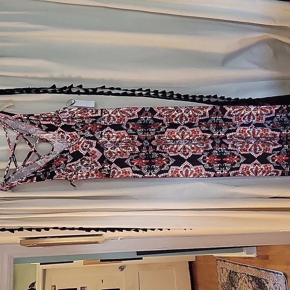 Womens xl kaleidoscope print maxi dress new.w tags